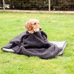 Hundeponcho i ull