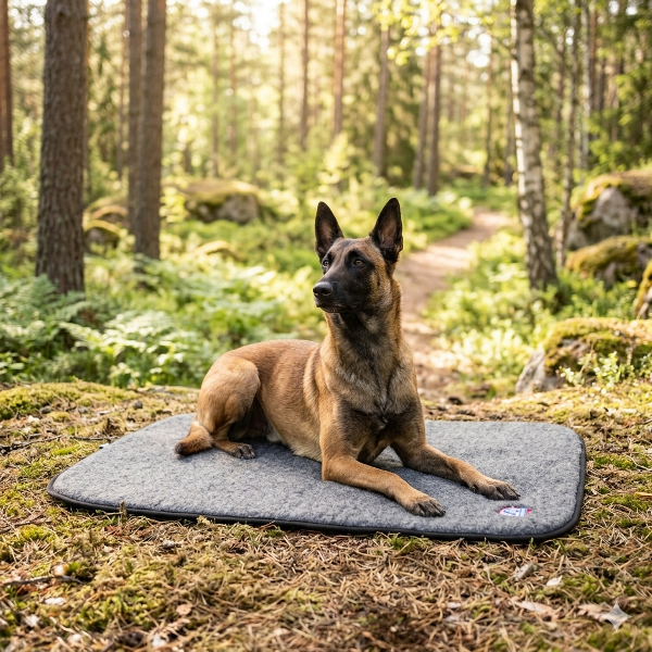 TERRA - Canelana 100% ullmadrass hund - vanntett underside