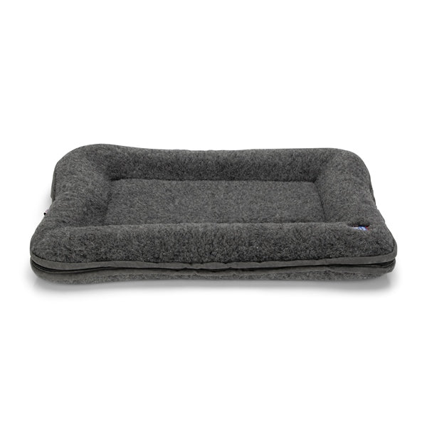 BAILEY - Canelana dog bed in 100% wool with raised edges