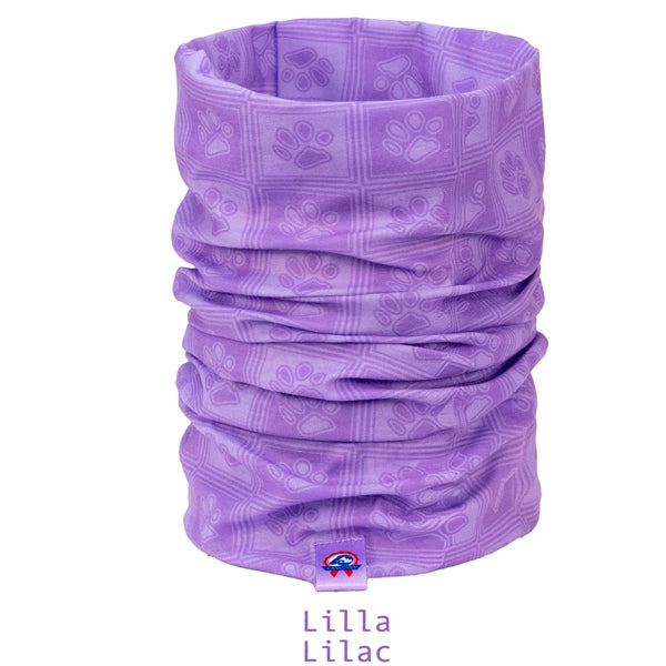 Canelana neck warmer - paw print cotton blend