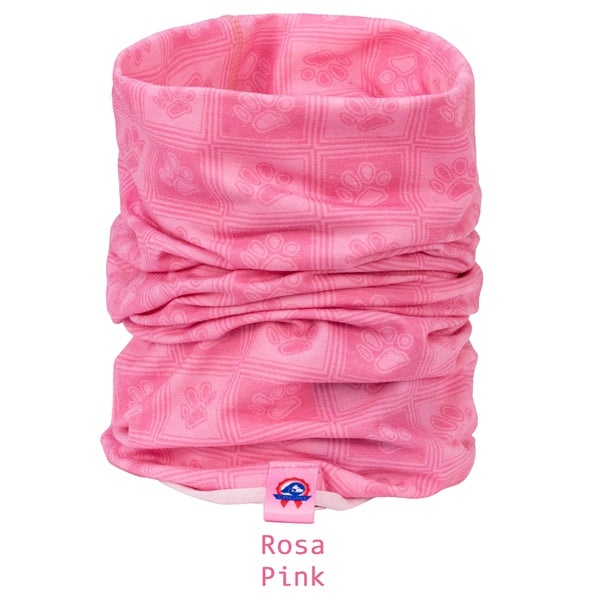 Canelana neck warmer - paw print cotton blend